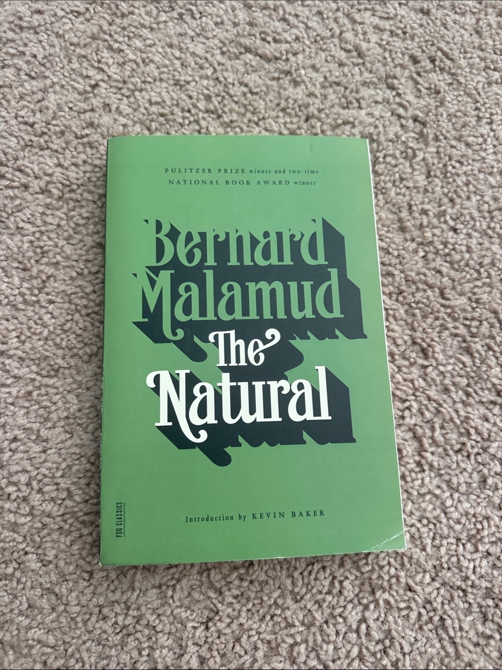 Bernard Malamud "The Natural" Green Paperback